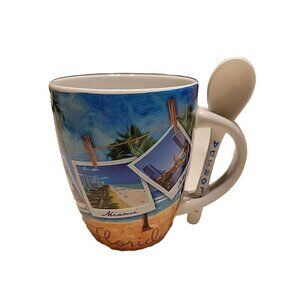 Florida Coffee Mug With Spoon Good Times Souvenirs